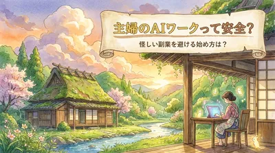 主婦のAIワークって安全？怪しい副業を避ける始め方は？