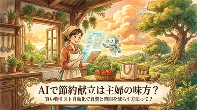 AIで節約献立は主婦の味方？買い物リスト自動化で食費と時間を減らす方法って？