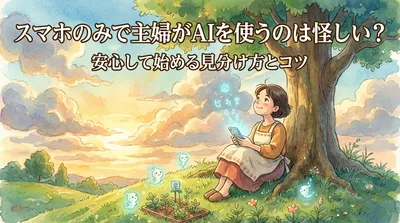 スマホのみで主婦がAIを使うのは怪しい？安心して始める見分け方とコツ