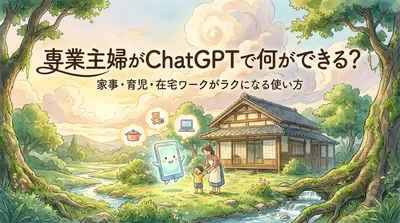 専業主婦がChatGPTで何ができる？家事・育児・在宅ワークがラクになる使い方