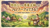 特技なしの専業主婦でもAIワークはできる？スキマ時間で始める現実ロードマップ