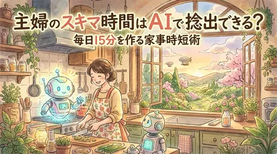 主婦のスキマ時間はAIで捻出できる？毎日15分を作る家事時短術