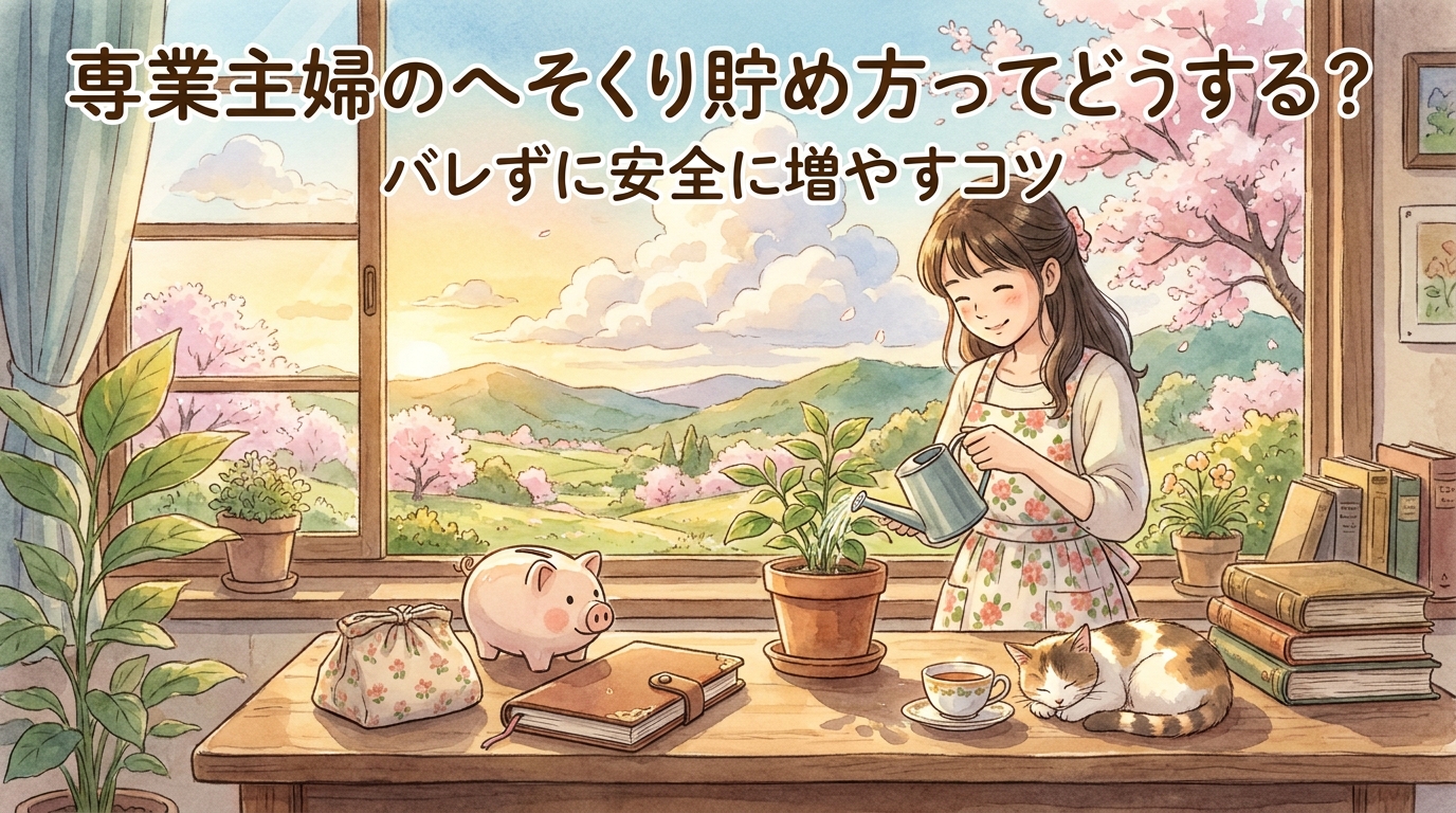 専業主婦のへそくり貯め方ってどうする?バレずに安全に増やすコツ