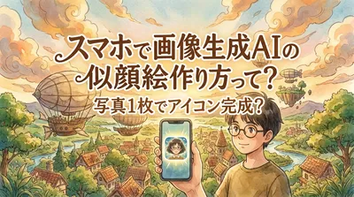 スマホで画像生成AIの似顔絵作り方って？写真1枚でアイコン完成？