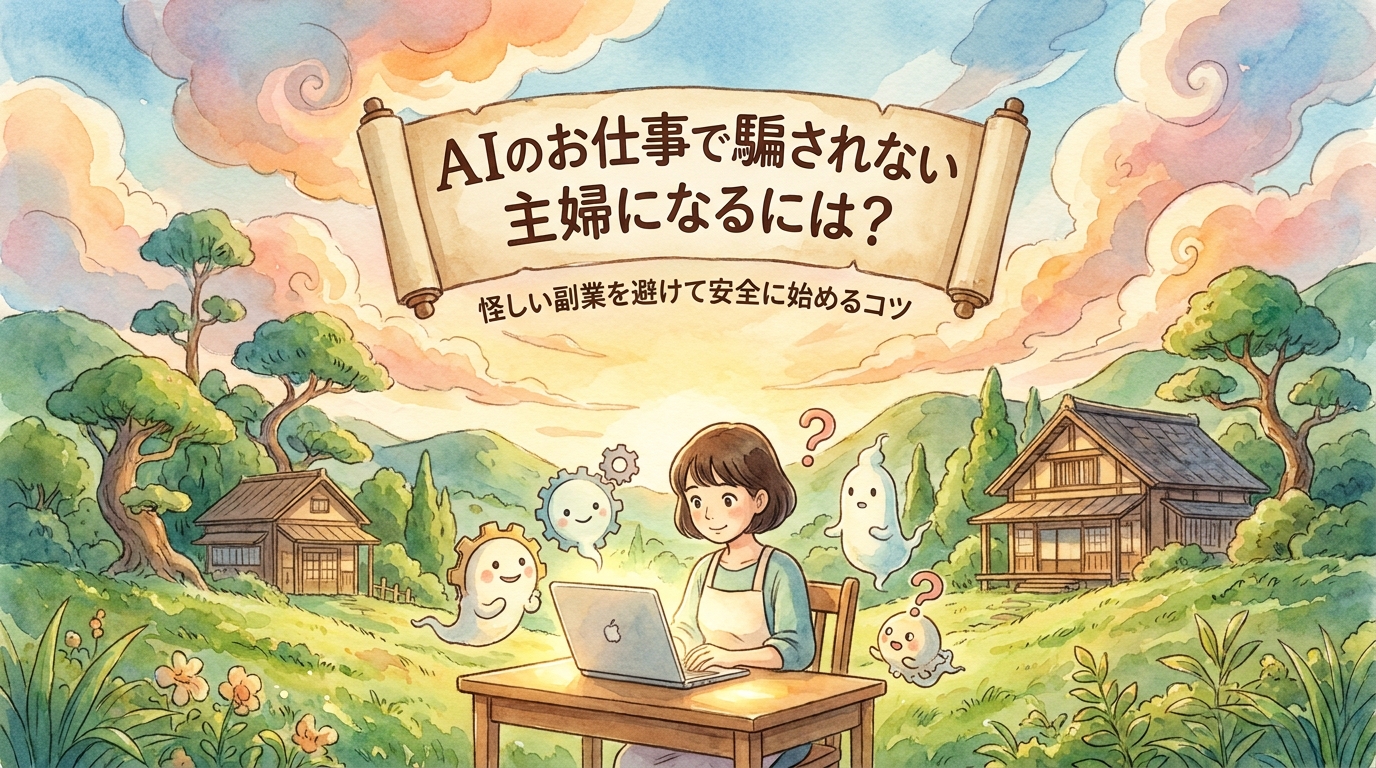 AIのお仕事で騙されない主婦になるには？怪しい副業を避けて安全に始めるコツ