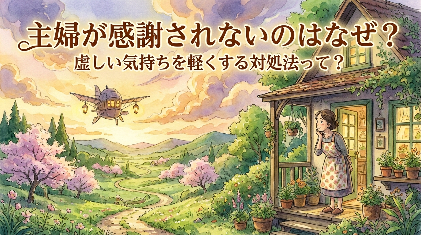主婦が感謝されないのはなぜ？虚しい気持ちを軽くする対処法って？
