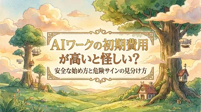 AIワークの初期費用が高いと怪しい？安全な始め方と危険サインの見分け方