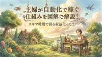 主婦が自動化で稼ぐ仕組みを図解で解説！スキマ時間で回る収益化って？