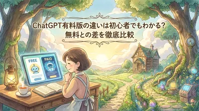 ChatGPT有料版の違いは初心者でもわかる？無料との差を徹底比較