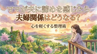 ママが夫に諦めを感じたら夫婦関係はどうなる？心を軽くする整理術