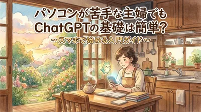 パソコンが苦手な主婦でもChatGPTの基礎は簡単？スマホで始める入門ガイド