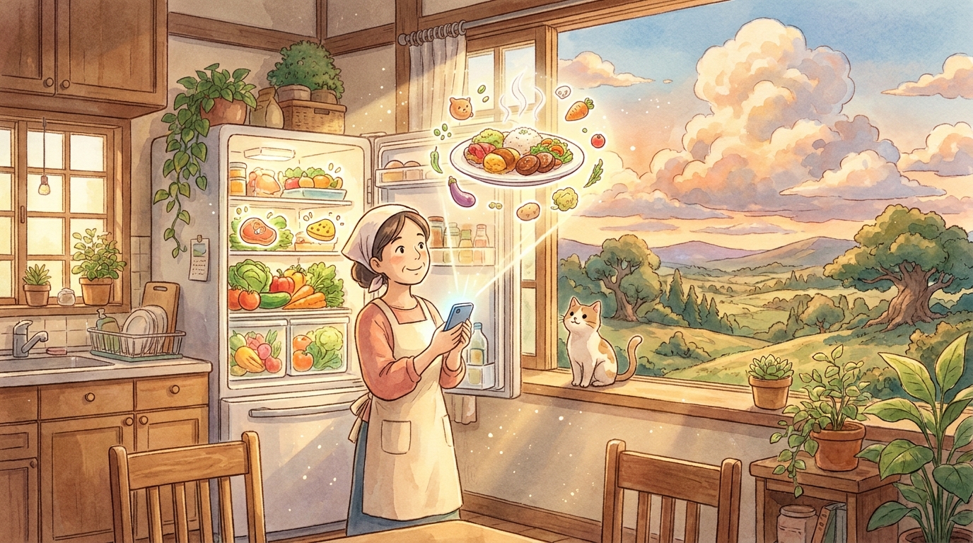 結論:AIに食材を伝えれば献立の悩みは半分以下になる!